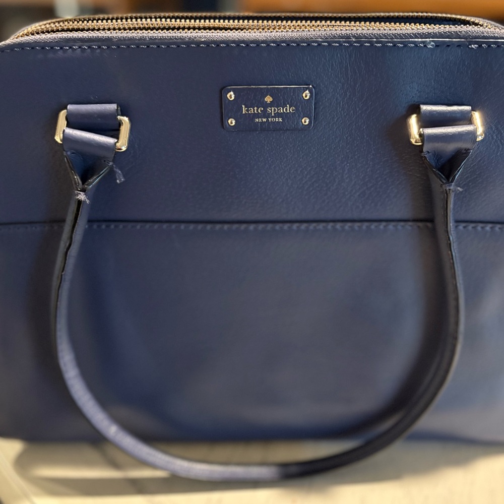 Kate Spade Navy Blue Handbag - image 2